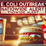 An image illustrating the urgent E. coli outbreak alert tied to a popular fast-food chain